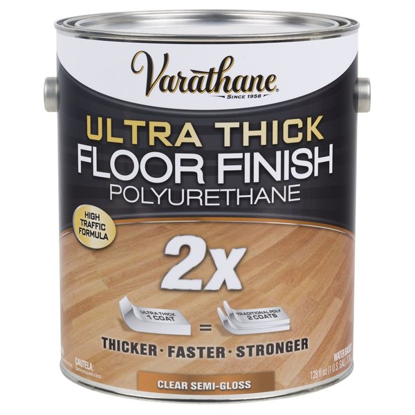 Varathane Semi-Gloss Clear Water-Based Floor Paint 1 gal 298273